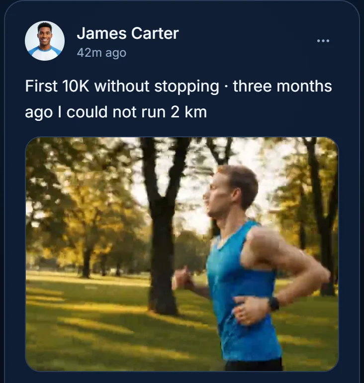 A post in the CritixFit community: a first 10K